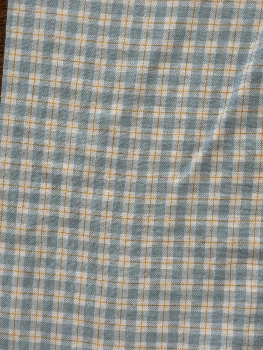 Stitchy Fish Light Blue And Yellow Plaid Boys Pants